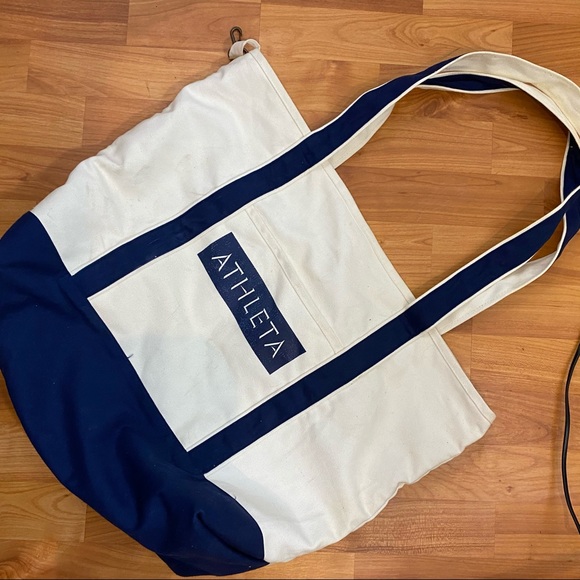 lululemon athletica Bags Athleta Large Canvas Tote Bag Poshmark